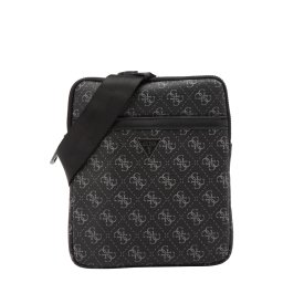 GUESS Geantă de umăr 'MILANO CROSSBODY FLAT' gri metalic / negru