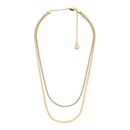 FOSSIL Lanțuri 'Ellis' auriu / transparent