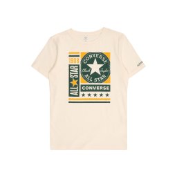 CONVERSE Tricou galben curry / gri taupe / verde închis