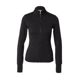 MICHAEL Michael Kors Geacă tricotată negru / argintiu