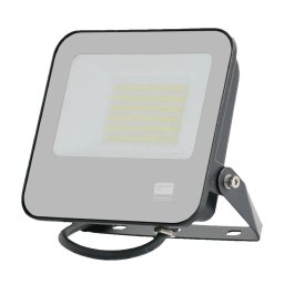 Proiector LED 50W cu Cip SAMSUNG, 1m de Cablu, Corp Negru, Sticlă Gri 4000K, IP65