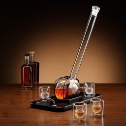 Set Decantor Golf cu Pahare pentru Whisky
