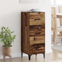 Bufet cu sertar Lemn Vechi 34,5 x 34 x 90 cm Lemn compozit GartenMobel Dekor