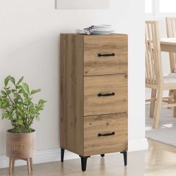 Bufet Stejar Artizanal 34,5 x 34 x 90 cm Lemn compozit GartenMobel Dekor