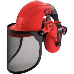 Casca protectie cu viziera si antifoane, Safetyco GartenVIP DiyLine