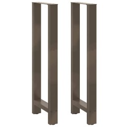 Picioare de masa de bar, otel natural, 2 buc., 50x(110-111) cm, otel GartenMobel Dekor