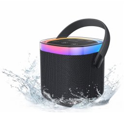 Boxa portabila Yesido (YSW25) - Bluetooth 5.3, RGB Lights, IP67 Waterproof, Handle, TF, AUX, USB, Type-C, 1800mAh - Black