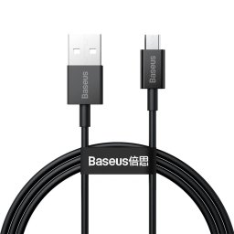 Cablu de date Baseus Superior Series (CAMYS-01) - USB to Micro-USB, 2A, 1m - Black