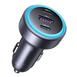 Incarcator auto Ugreen EC307 (45843) - USB, 2x Type-C, 30W, Fast Charge, QC3.0, 22.5W - Black