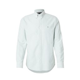 TOMMY HILFIGER Cămașă 'HERITAGE' verde mentă / alb