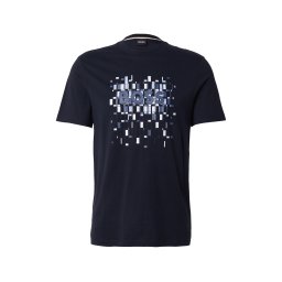 BOSS Tricou 'C-Thompson' albastru marin / safir / alb
