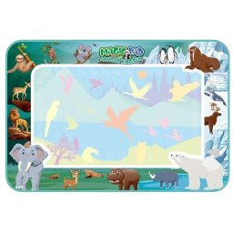 Covoras Aqua Doodle Animale Salbatice, cu Carioca de scris cu apa si Sabloane