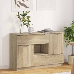 Bufet cu sertar Stejar Sonoma 100 x 30 x 65,6 Lemn compozit GartenMobel Dekor