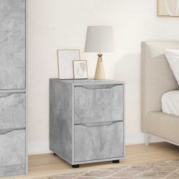 Dulap de depozitare Gri din beton 40 x 48 x 57 cm Lemn compozit GartenMobel Dekor