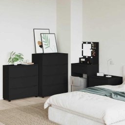 Dulap de depozitare Negru 80 x 31 x 81 cm Lemn compozit GartenMobel Dekor