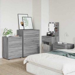Dulap de depozitare Gri Sonoma 60 x 48 x 81 cm Lemn compozit GartenMobel Dekor