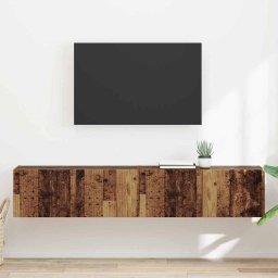 Dulap TV de perete Pe perete 2 pcs Lemn Vechi 60 x 31 x 29.5 cm GartenMobel Dekor