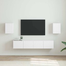 Dulap TV de perete 2 pcs Alb 30 x 31 x 40 cm Lemn compozit GartenMobel Dekor