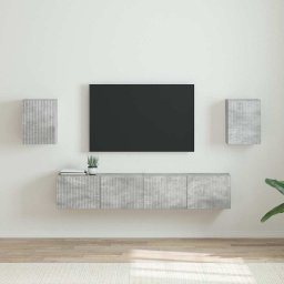 Dulap TV de perete 2 pcs Beton 30 x 31 x 40 cm Lemn compozit GartenMobel Dekor