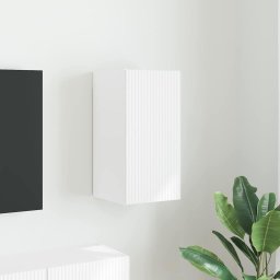 Dulap TV de perete Pe perete Alb 30 x 31 x 60 cm Lemn compozit GartenMobel Dekor