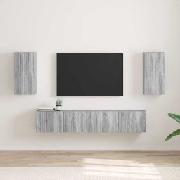 Dulap TV de perete Pe perete 2 pcs Gri Sonoma 30 x 31 x 60 cm GartenMobel Dekor