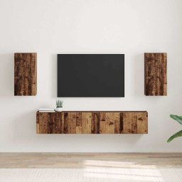 Dulap TV de perete Pe perete 2 pcs Lemn Vechi 30 x 31 x 60 cm GartenMobel Dekor