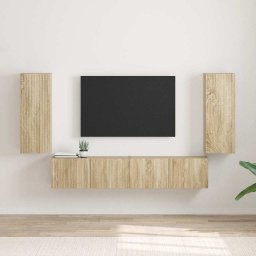 Dulap TV de perete 2 pcs Sonoma 30 x 31 x 80 cm Lemn compozit GartenMobel Dekor
