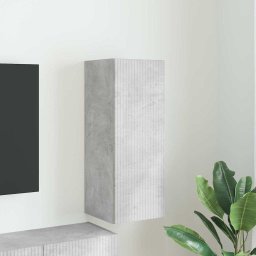Dulap TV de perete Beton 30 x 31 x 80 cm Lemn compozit GartenMobel Dekor