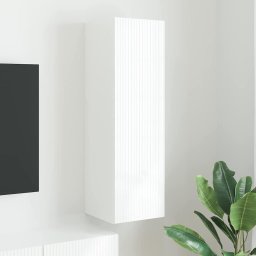 Dulap TV de perete Pe perete Alb 30 x 31 x 100 cm Lemn compozit GartenMobel Dekor