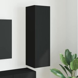 Dulap TV de perete Negru 30 x 31 x 100 cm Lemn compozit GartenMobel Dekor