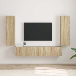 Dulap TV de perete 2 pcs Sonoma 30 x 31 x 100 cm Lemn compozit GartenMobel Dekor