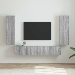 Dulap TV de perete Pe perete 2 pcs Gri Sonoma 30 x 31 x 100 cm GartenMobel Dekor
