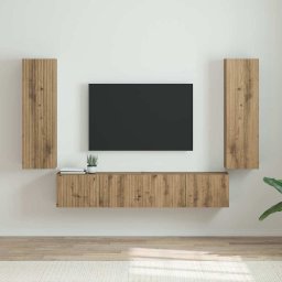 Dulap TV de perete 2 pcs Stejar artizanal 30 x 31 x 100 cm GartenMobel Dekor