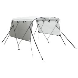 Parasolar Bimini 3 arcuri pereti din plasa 183x(170-182)x137 cm GartenMobel Dekor