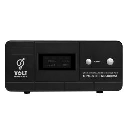 REsigilat - UPS centrala termica undă sinusoidală pura, Stabilizare, 800VA 500W, acumulator extern backup indelungat