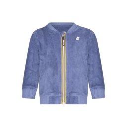 Hanorac cu fermoar pentru copii K-WAY, albastru