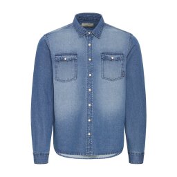 BLEND Cămașă 'BHDARGO' albastru denim