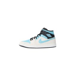 Jordan Sneaker înalt 'AIR JORDAN 1 MID SE' azuriu / negru / alb