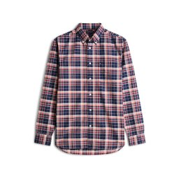 TOMMY HILFIGER Cămașă 'HERITAGE' albastru închis / gri deschis / roşu închis