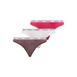 Calvin Klein Underwear Tanga fucsia / roșu cireș / negru / alb