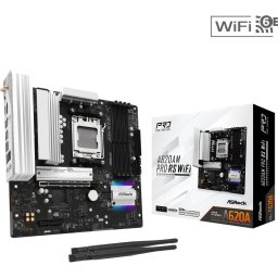 Placa de baza A620AM Pro RS WiFi, AMD A620A, Socket AM5, mATX