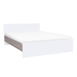 Pat dublu Miami fără cadru 160x200 cm alb-stejar York