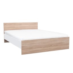 Pat dublu Miami fără cadru de pat 160x200 cm stejar sonoma-alb