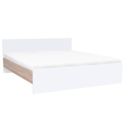 Pat dublu Miami fără cadru 180x200 cm alb-stejar sonoma