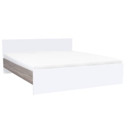 Pat dublu Miami fără cadru 180x200 cm alb-stejar York