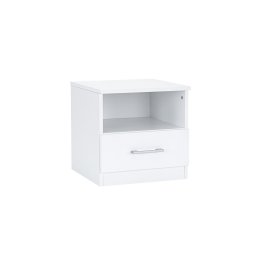 Nightstand Miami 1 sertar 40x40 cm alb-alb