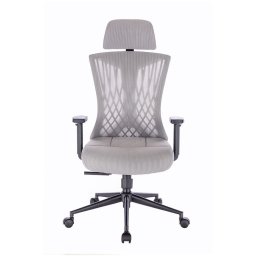 Scaun rotativ ergonomic de birou Ergomax gri deschis