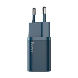 Incarcator retea Baseus Super Si, Quick Charge 20W, 1 x USB Type-C 5V/3A, albastru