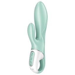 Satisfyer Air Pump Bunny 5 - vibrator gonflabil controlat prin aplicație (mentă)