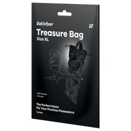 Satisfyer Treasure Bag XL - pungă de depozitare discretă - mare (neagră)
